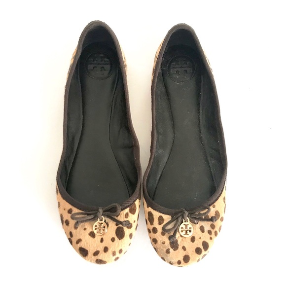 Tory Burch Shoes - TORY BURCH | Leopard Calf Skin Flats (7.5)